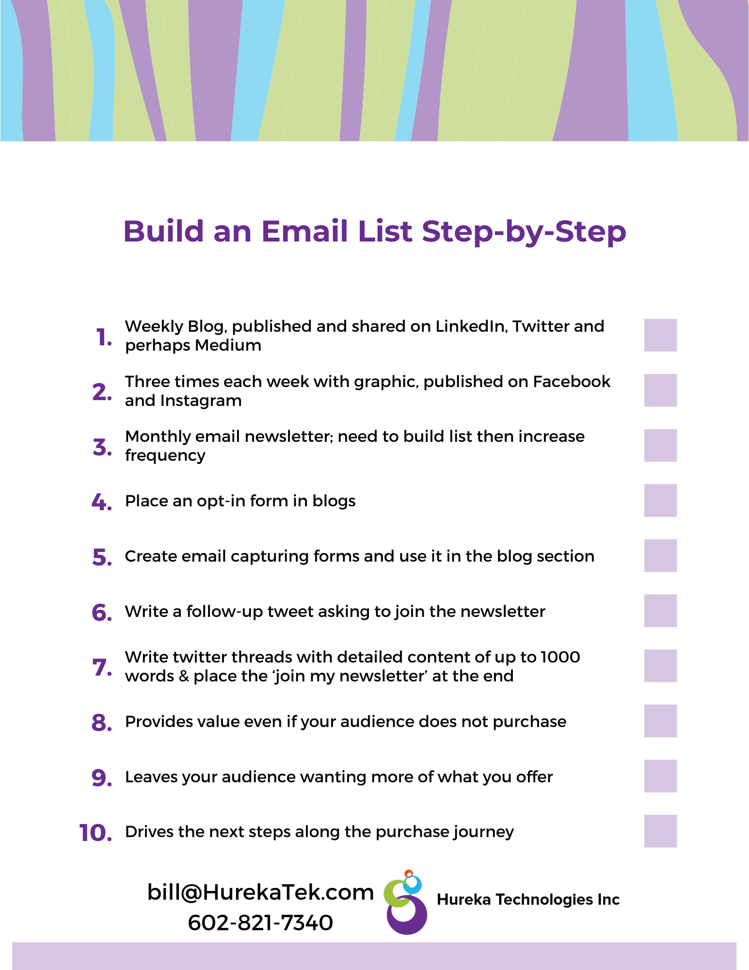 How To Get Started With Email Marketing Checklist 1