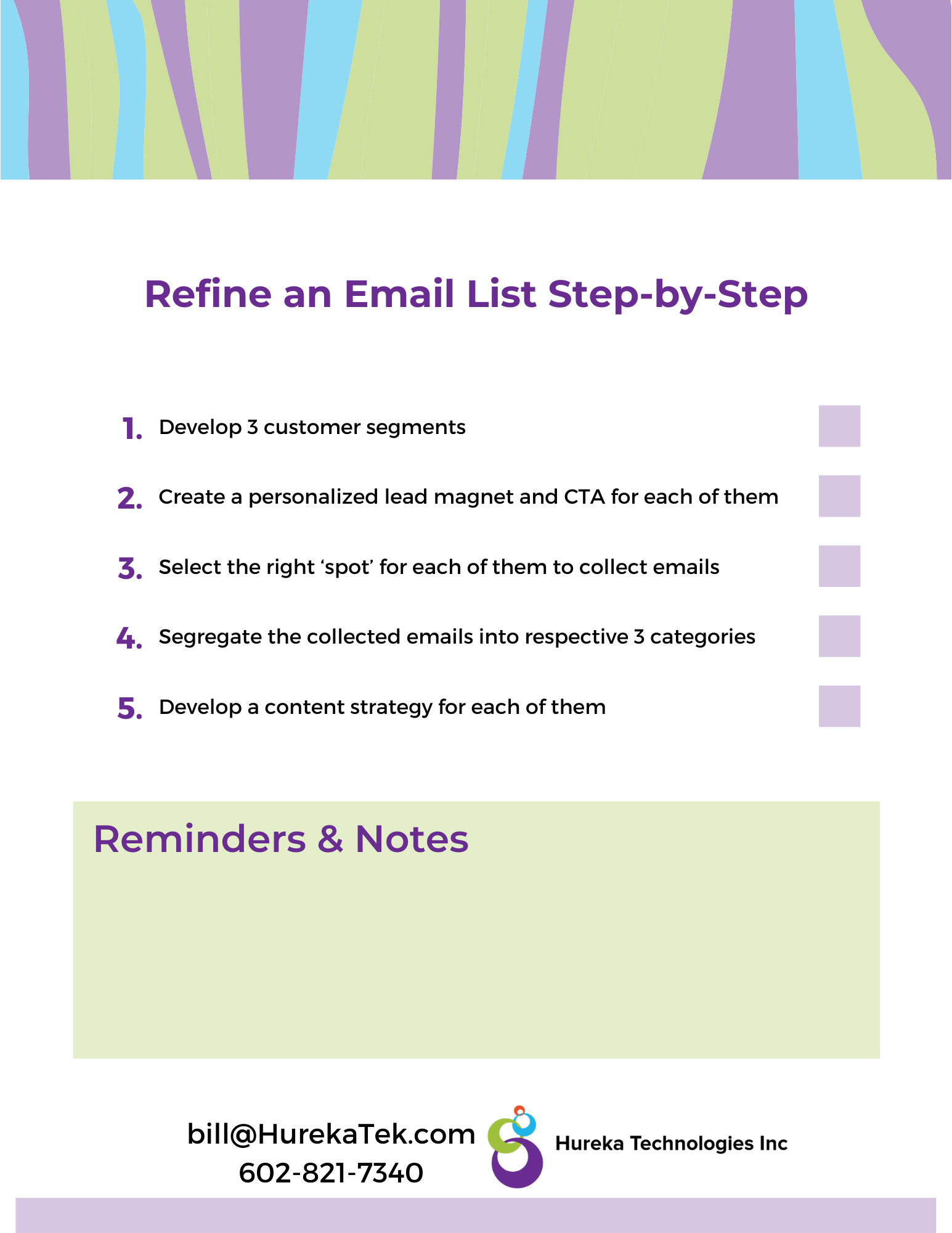 How To Get Started With Email Marketing Checklist 2