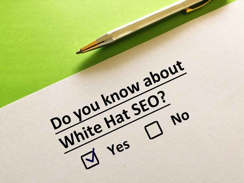 Ensure proper white hat SEO